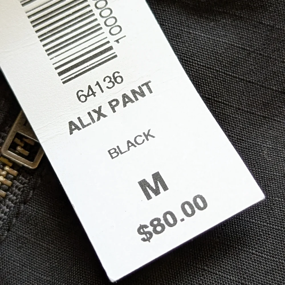 Aritzia‎ TNA Alix Jogger Pants | Black Sz M NWT | Relaxed Utility Street Style - Picture 6 of 9